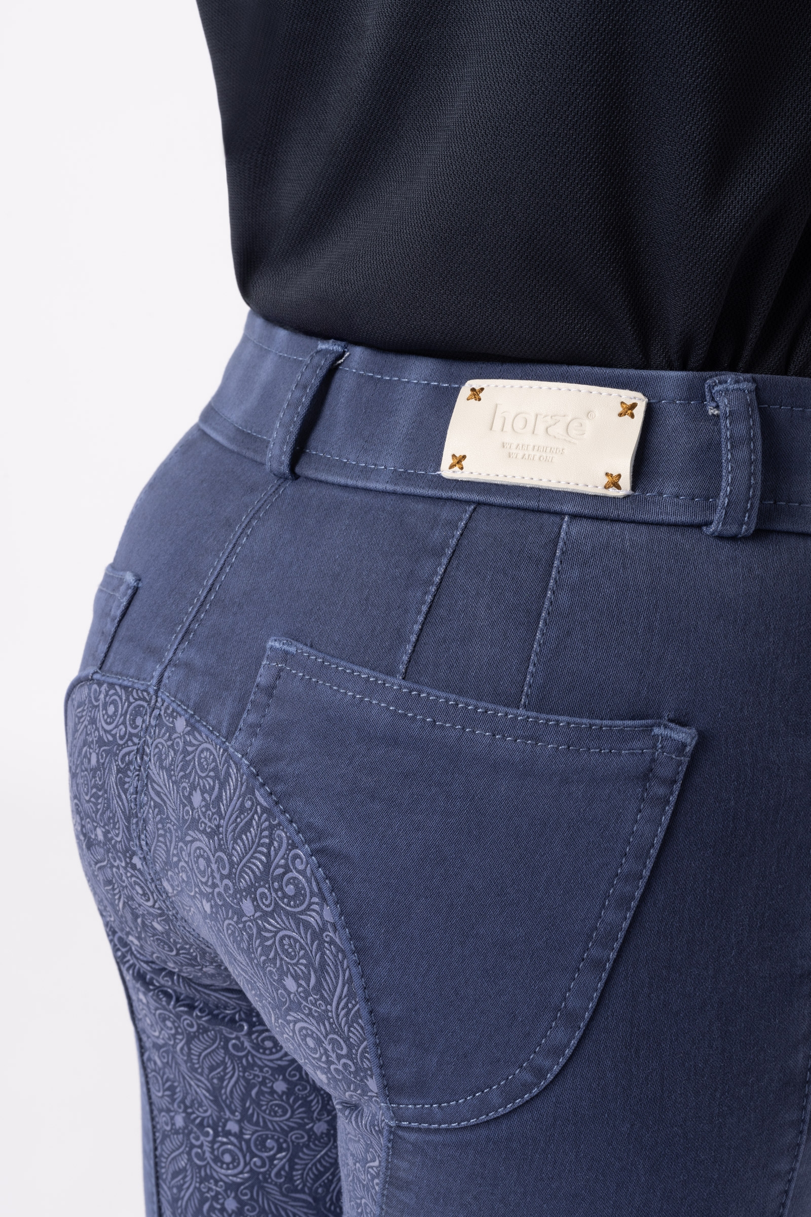 Horze Suki lasten ratsastushousut kokopaikoilla