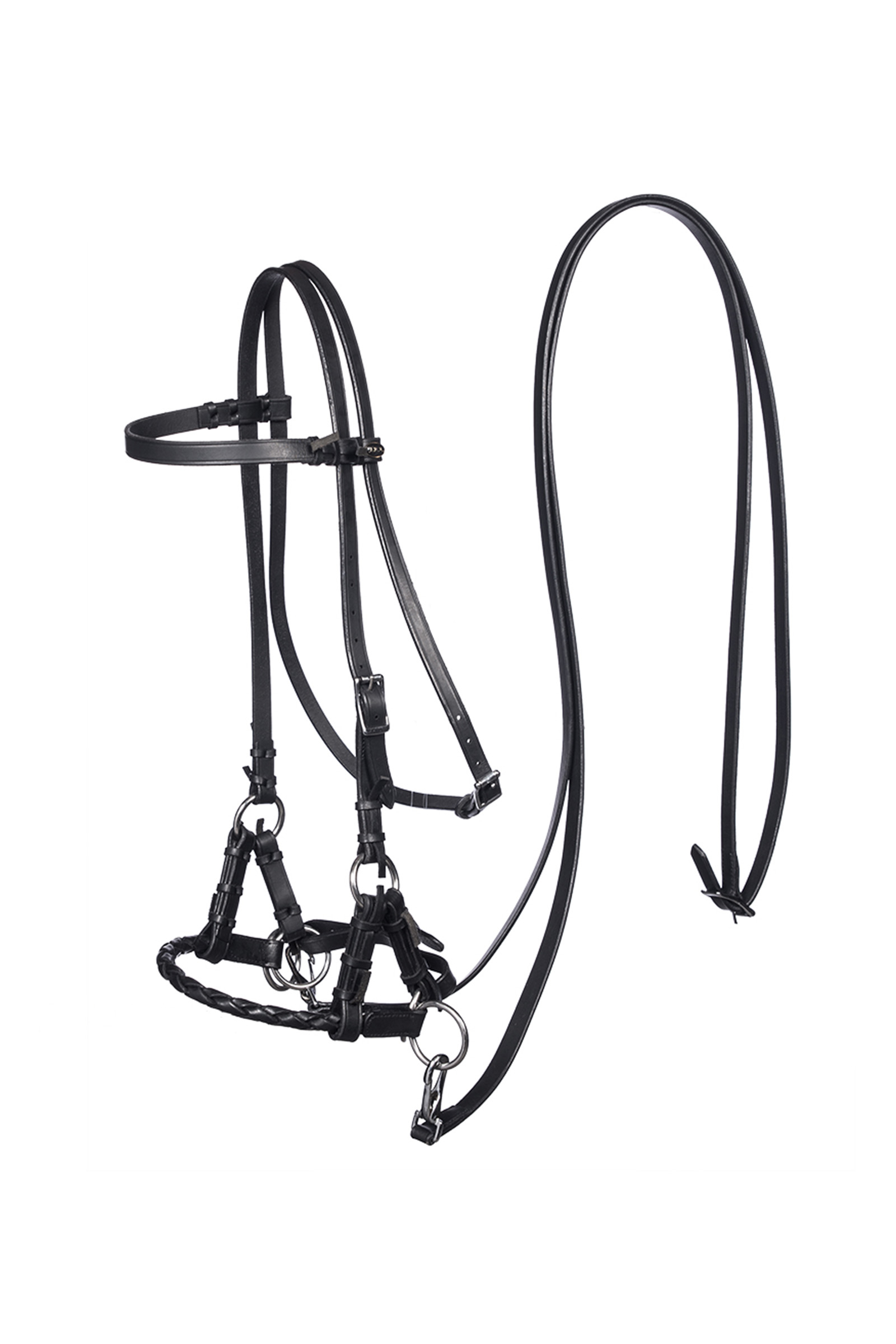 F.R.A. Freedom Riding Articles Pariba Sidepull-suitset (System 3) kudotulla turpahihnalla, mukana ohjat