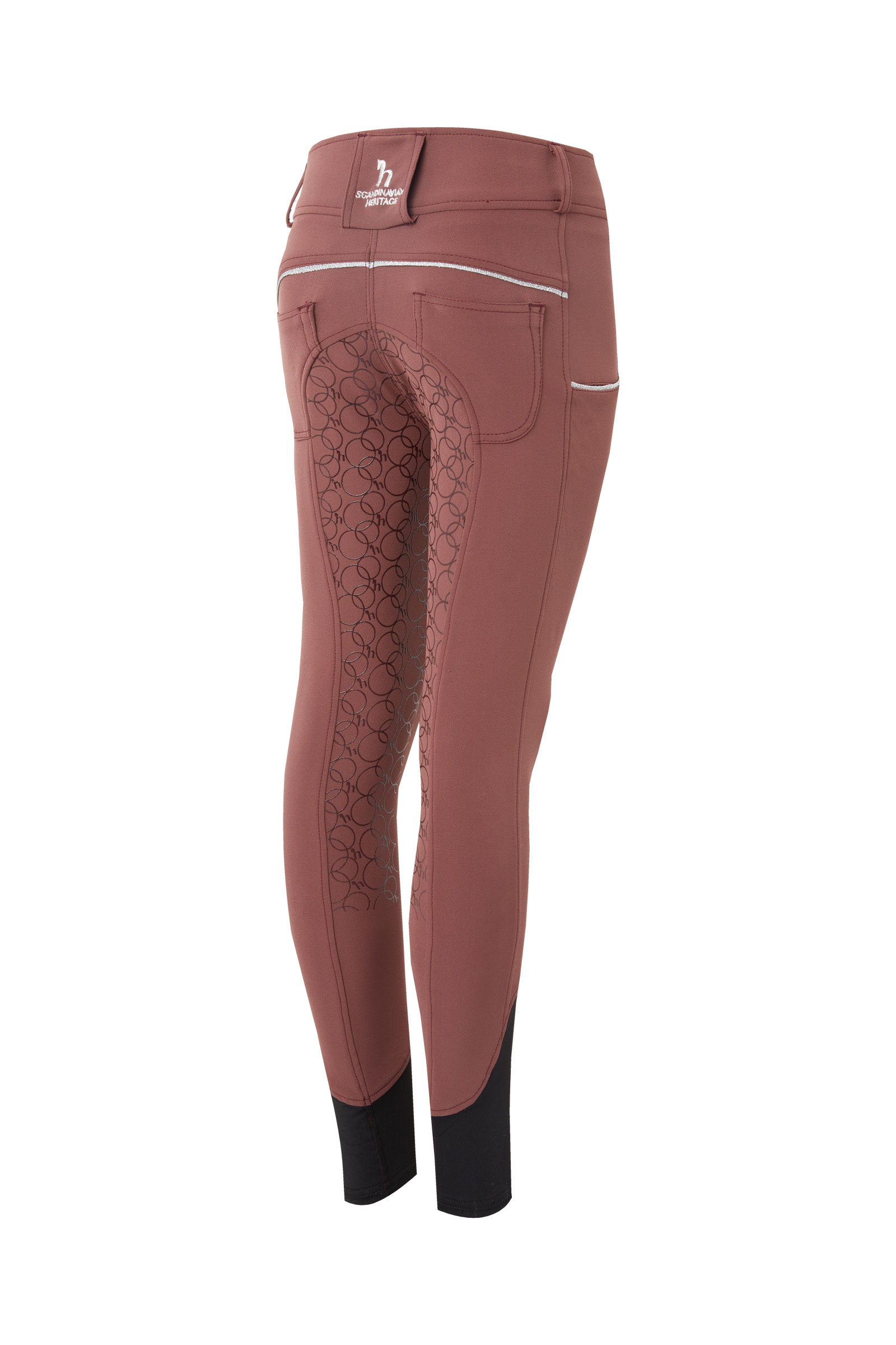 Horze Leighton Teens ratsastushousut silikonipainatetuilla kokopaikoilla ja kännykkätaskulla