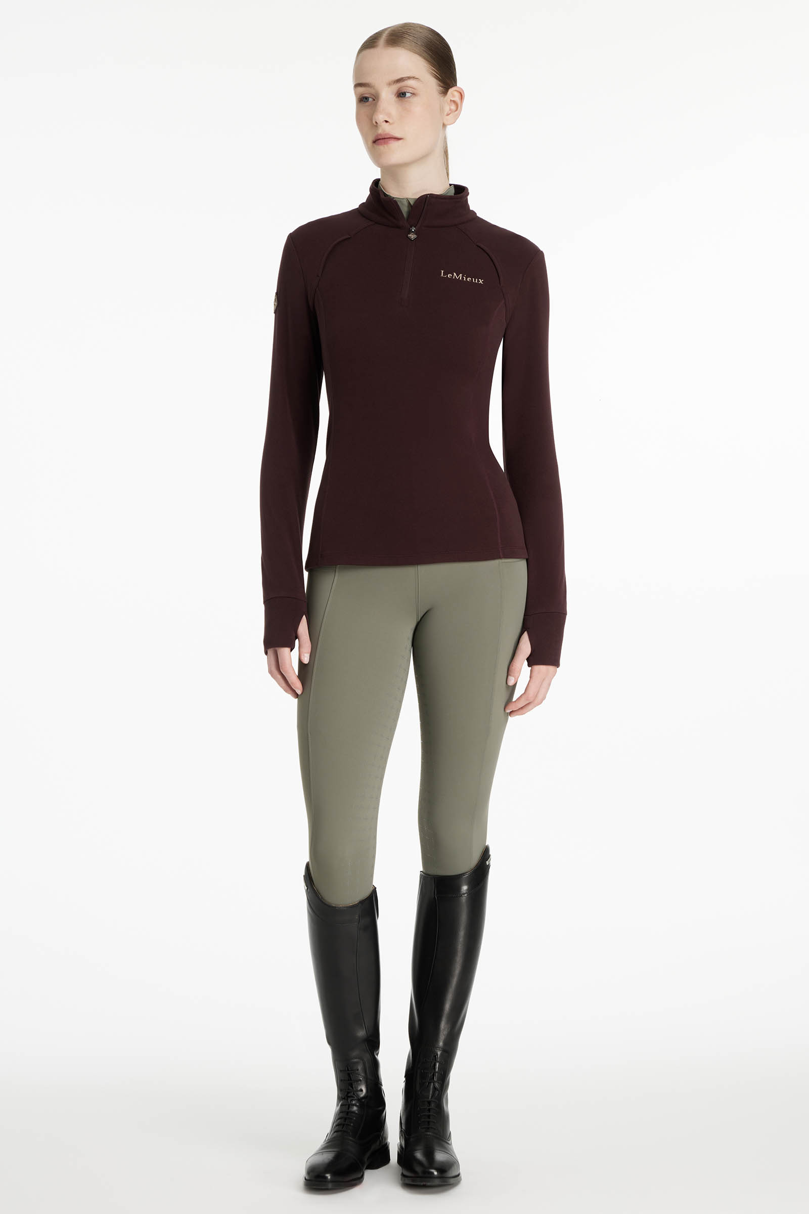 LeMieux Frances naisten fleece nelj&auml;nnesvetoketjulla