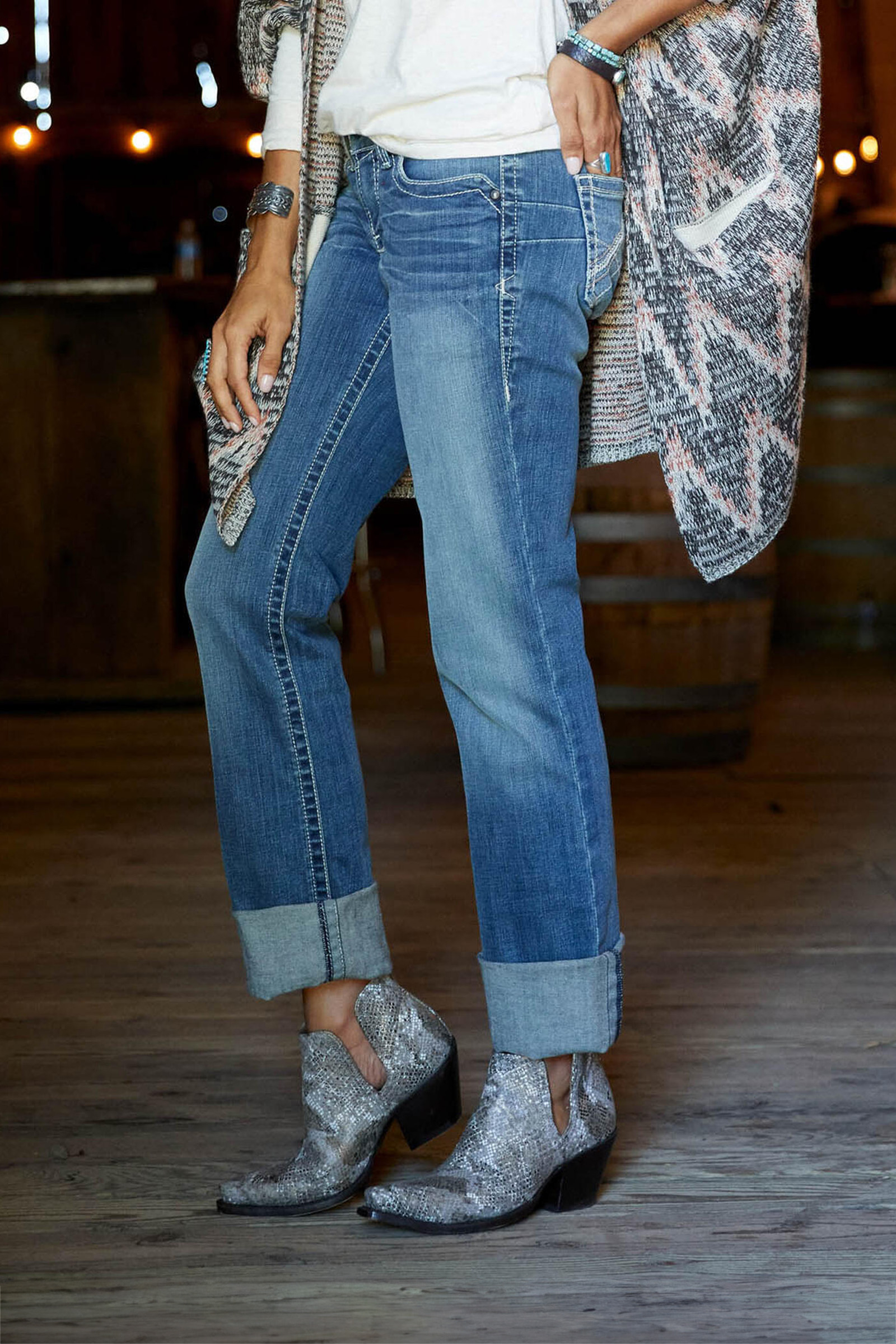 Ariat REAL Stretch Icon Straight naisten farkut