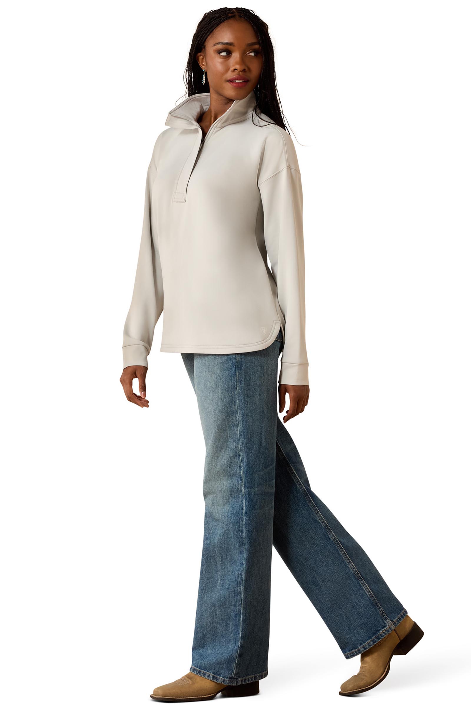 Ariat Naisten Breeze Logo 1/2 Zip collegepaita