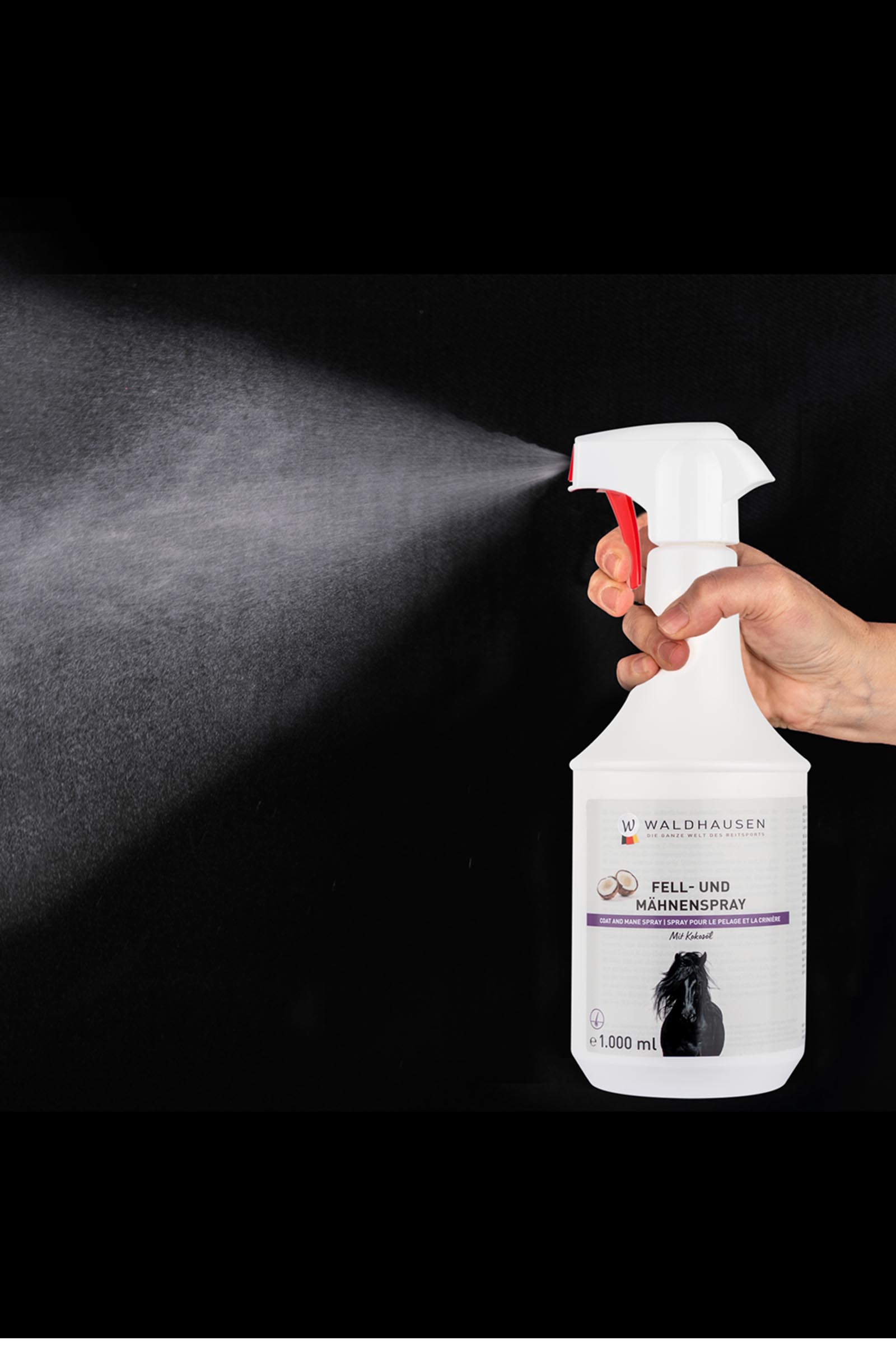 Waldhausen turkki- ja harjaspray kookosöljyllä, 1 l