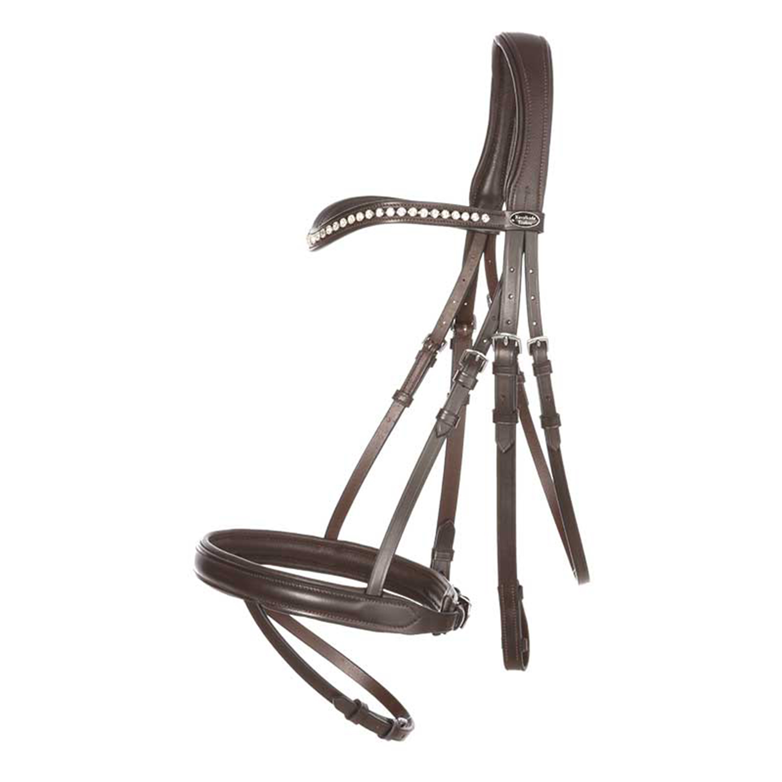 Brown Kavalkade Diana IR suitset, kaksoisturpahihnalla