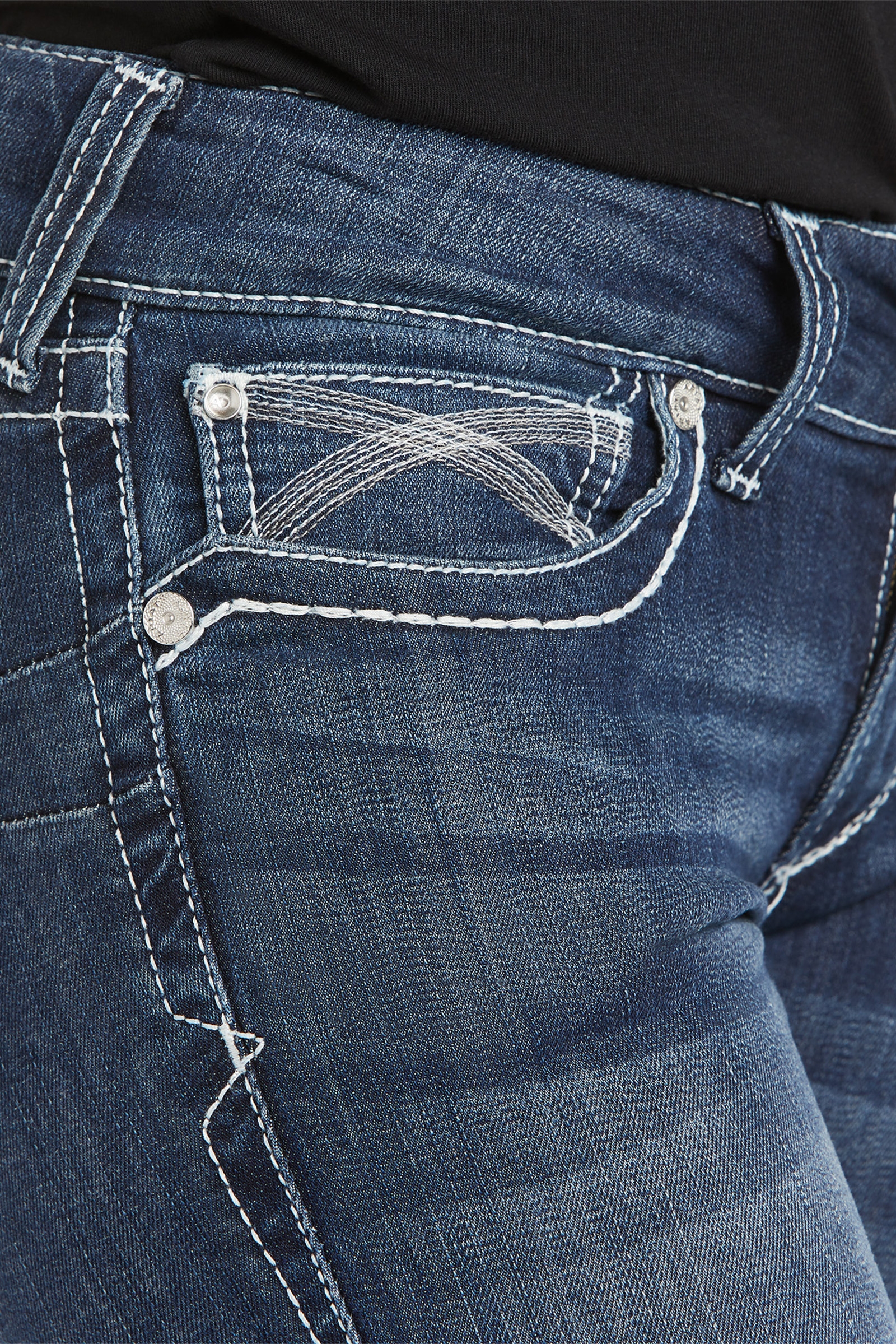 Ariat Women's R.E.A.L. Mid Rise Stretch Ivy Stackable Straight Leg -farkut