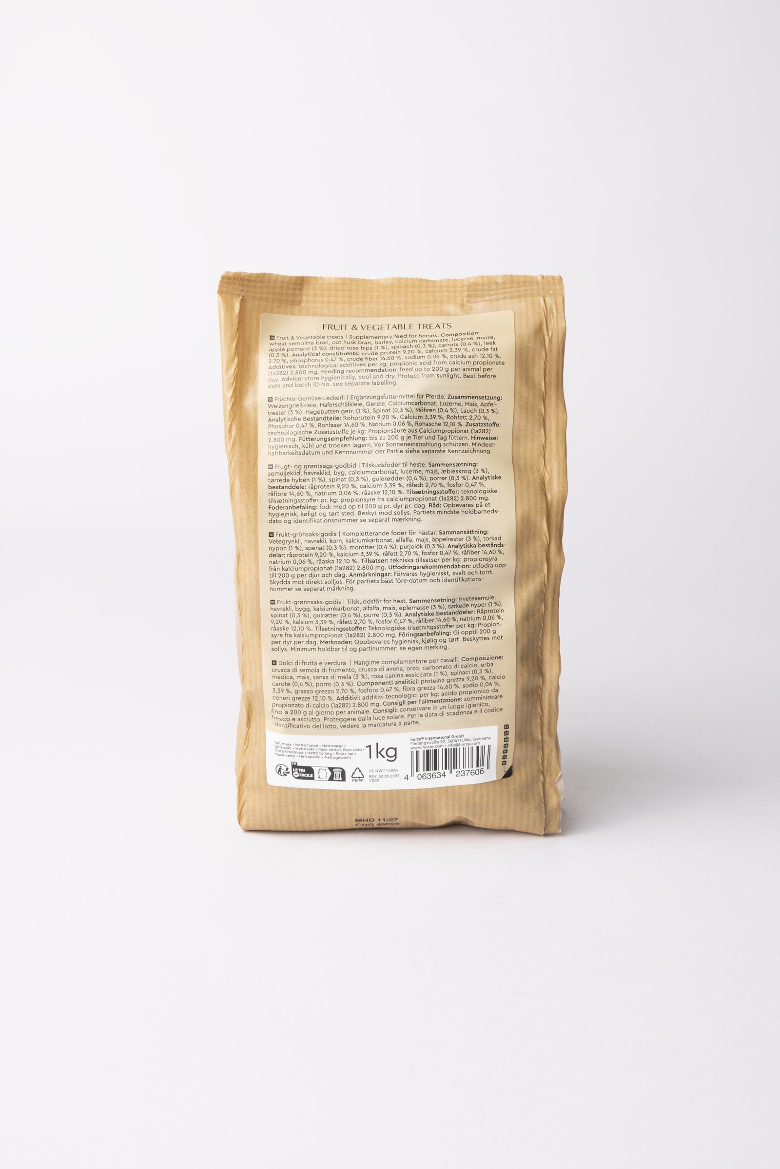 Horze Biscuits Hedelm&auml; & Kasvis makupalat, 1 kg