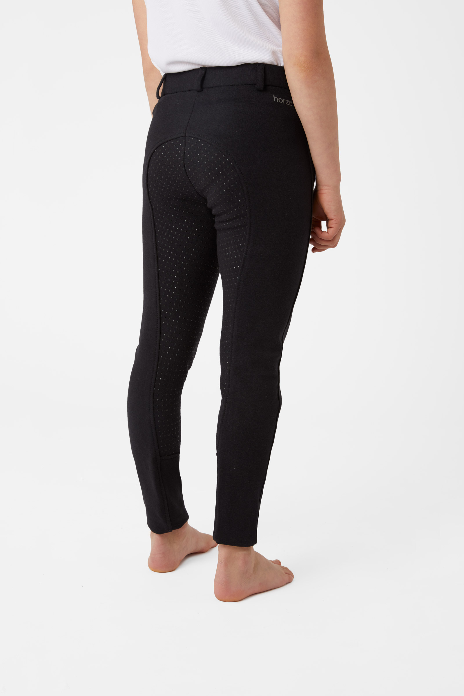 Horze Active lasten kokopaikkaiset ratsastushousut silikonipainatuksella