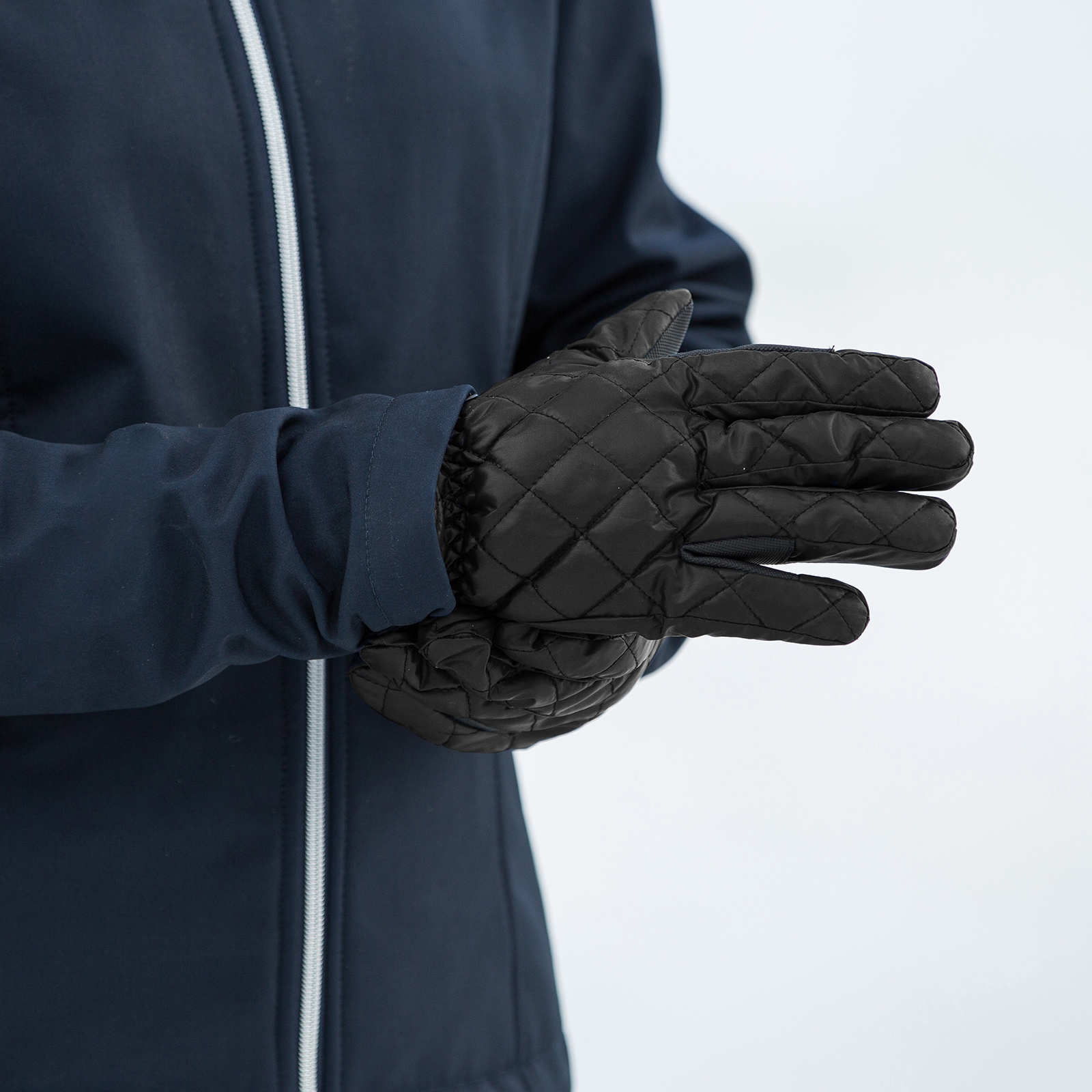 Horze Quilted Winter Gloves -tikatut talvihanskat