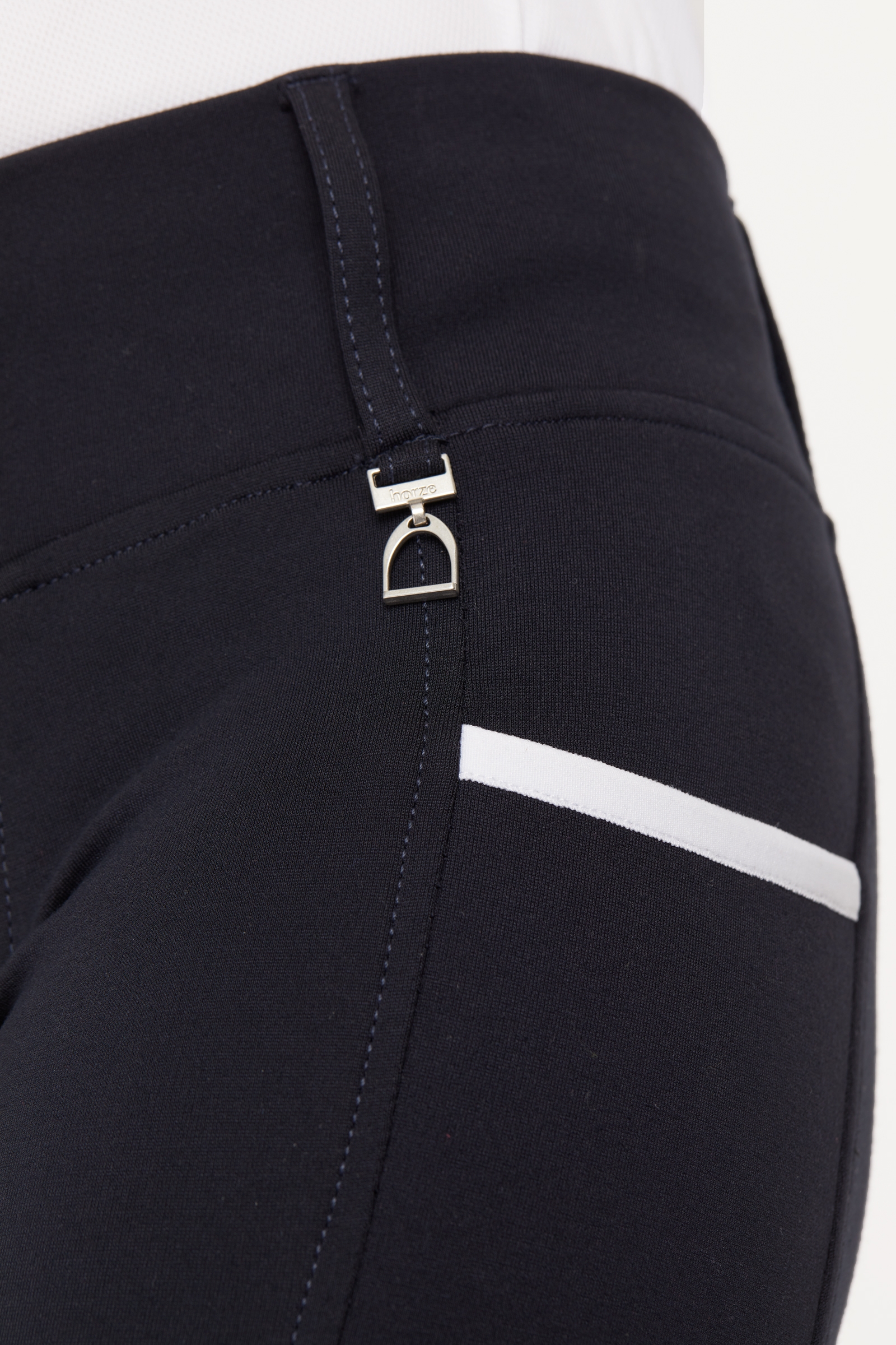 Horze Lucinda lasten korkeavyötäröiset ratsastusleggingsit silikonipainatetuilla kokopaikoilla