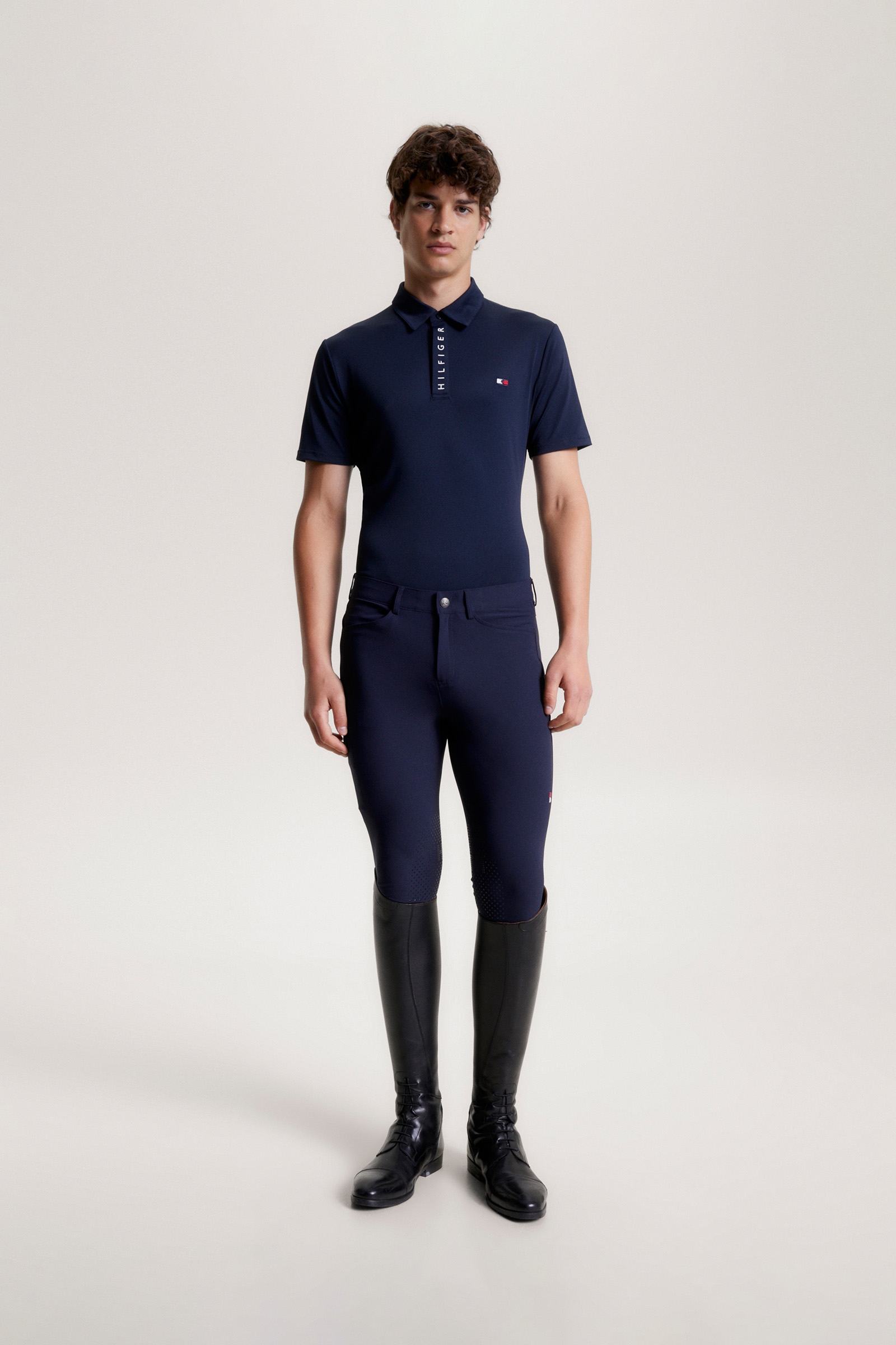 Tommy Hilfiger Equestrian Harlem Polo-paita lyhythihaisena logolla