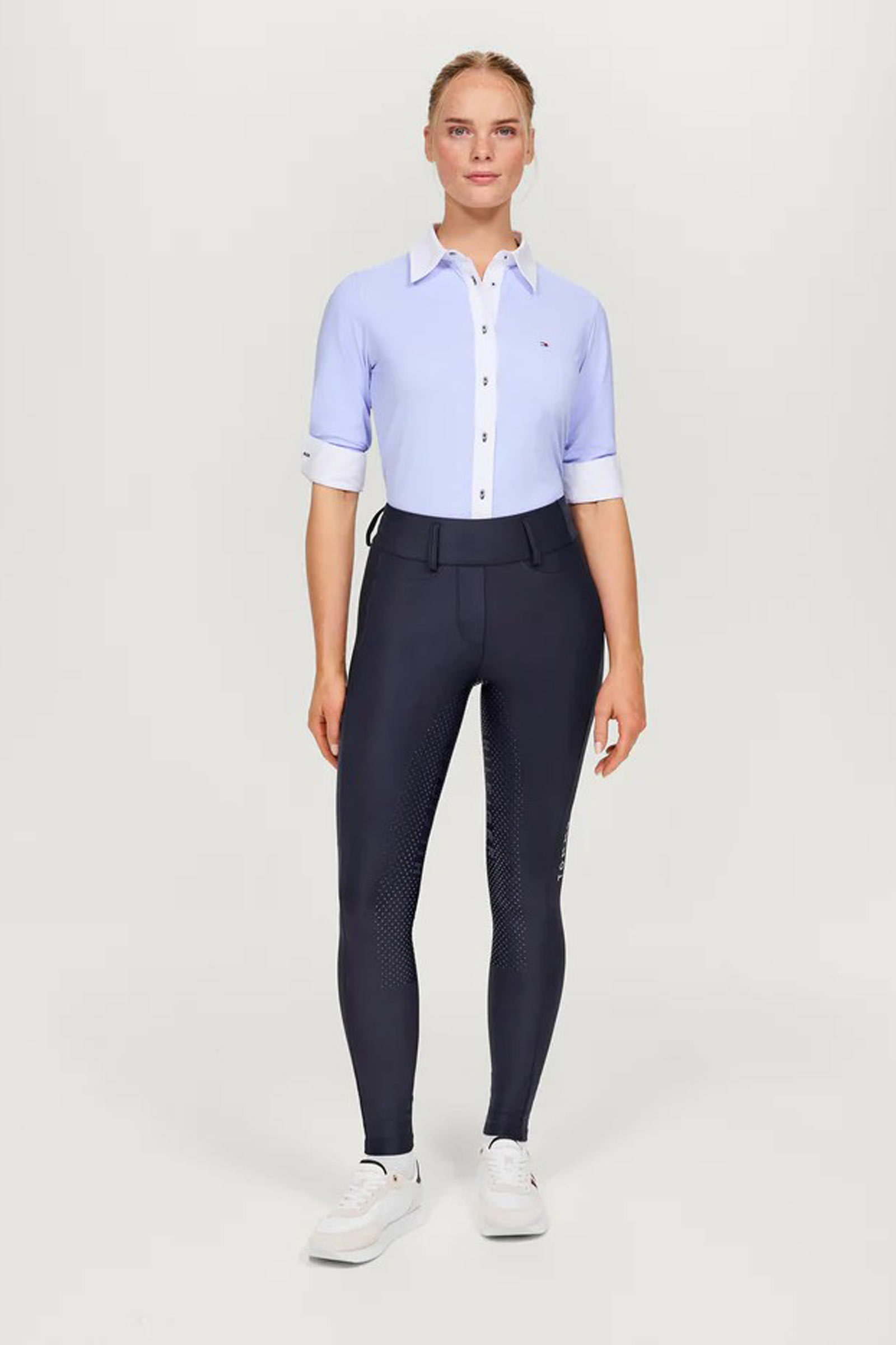 Tommy Hilfiger Equestrian Highland naisten hybridiratsastushousut silikonikokopaikalla