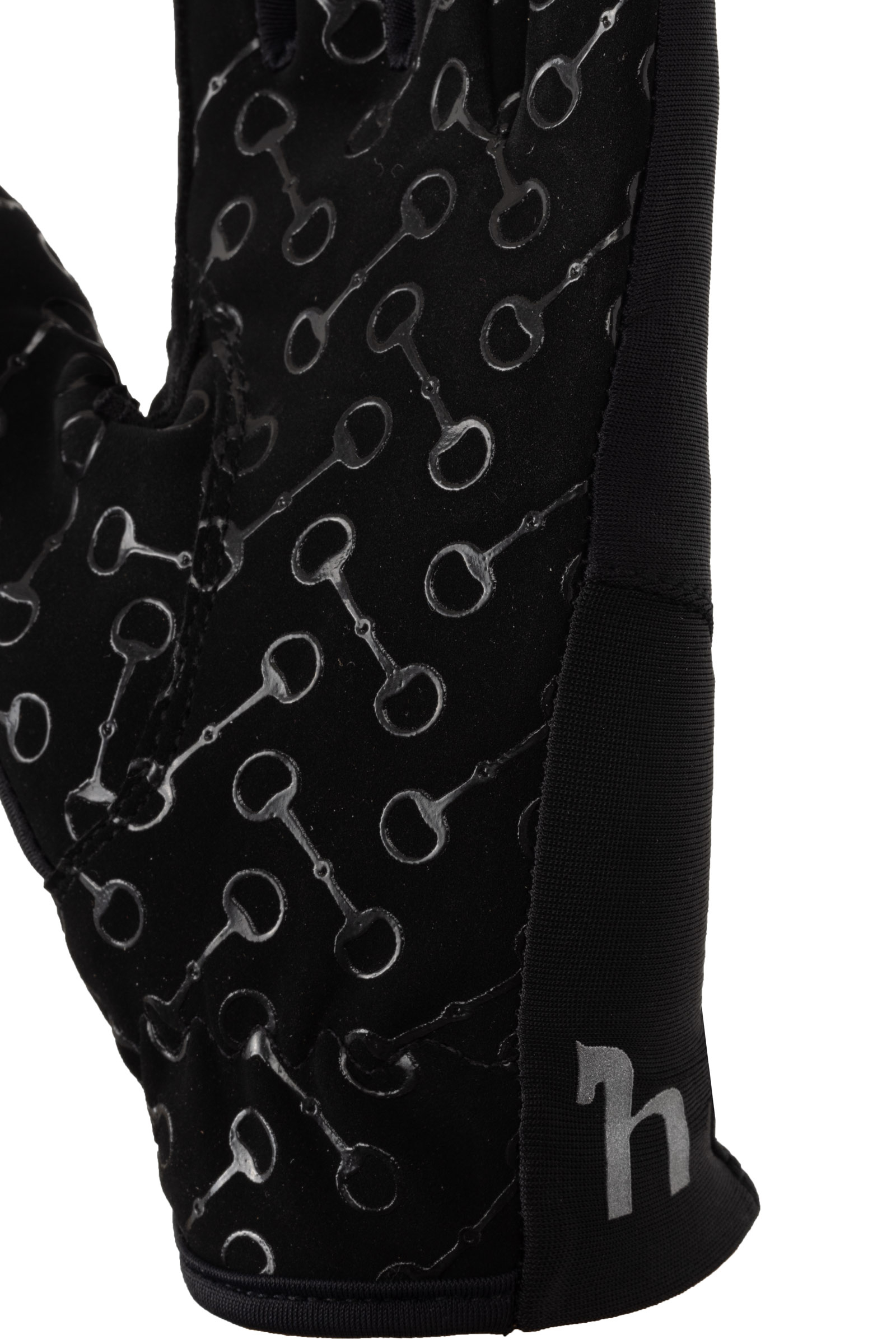 Horze Kids&nbsp;-ratsastushanskat, k&auml;mmenpuolella silikonipainatus