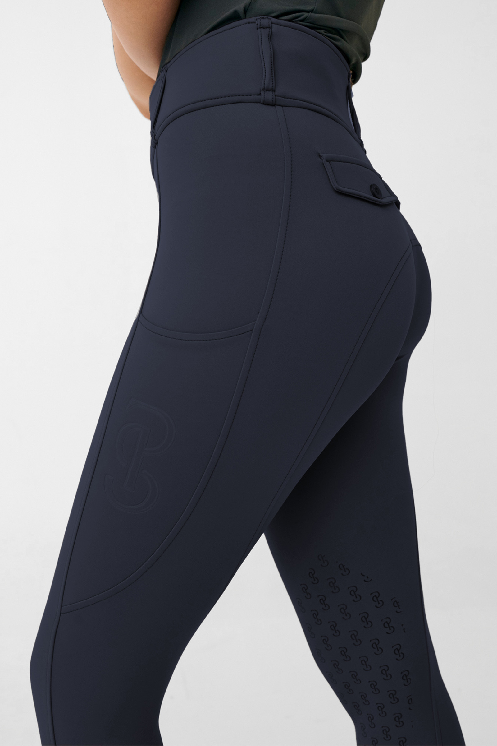 Navy PS of Sweden Katja Women&acute;s Knee Grip Riding Tights