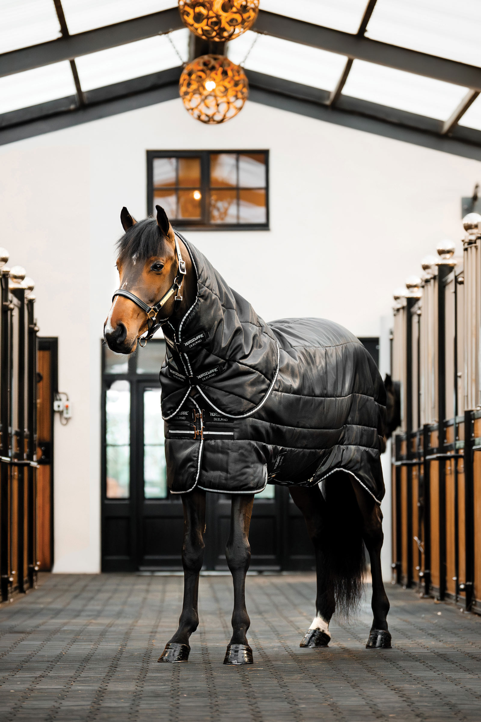 Black/Black/Silver Horseware Easy-Layer Plus Talliloimi, 200g