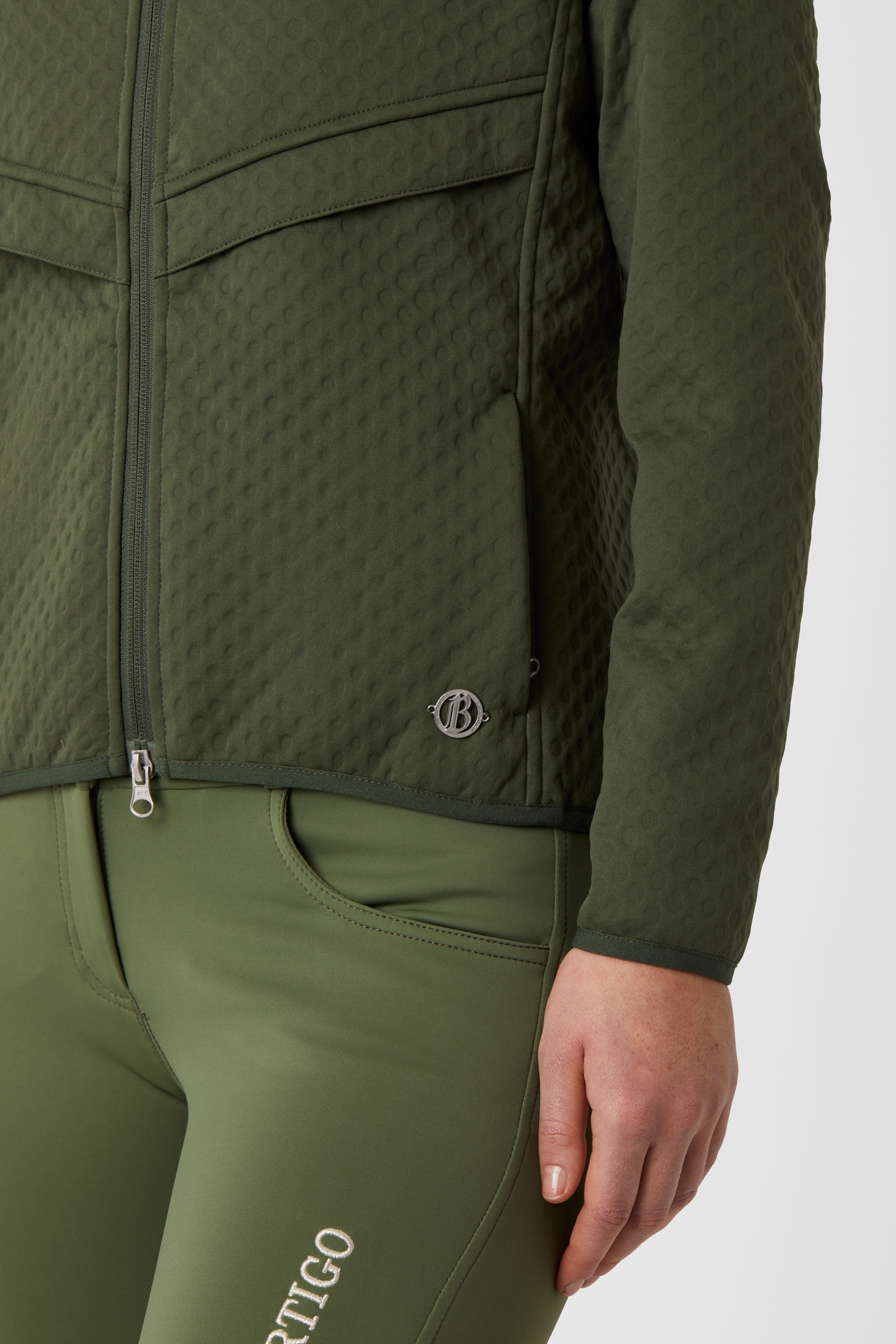 B Vertigo Norah naisten huppari scuba-materiaalista