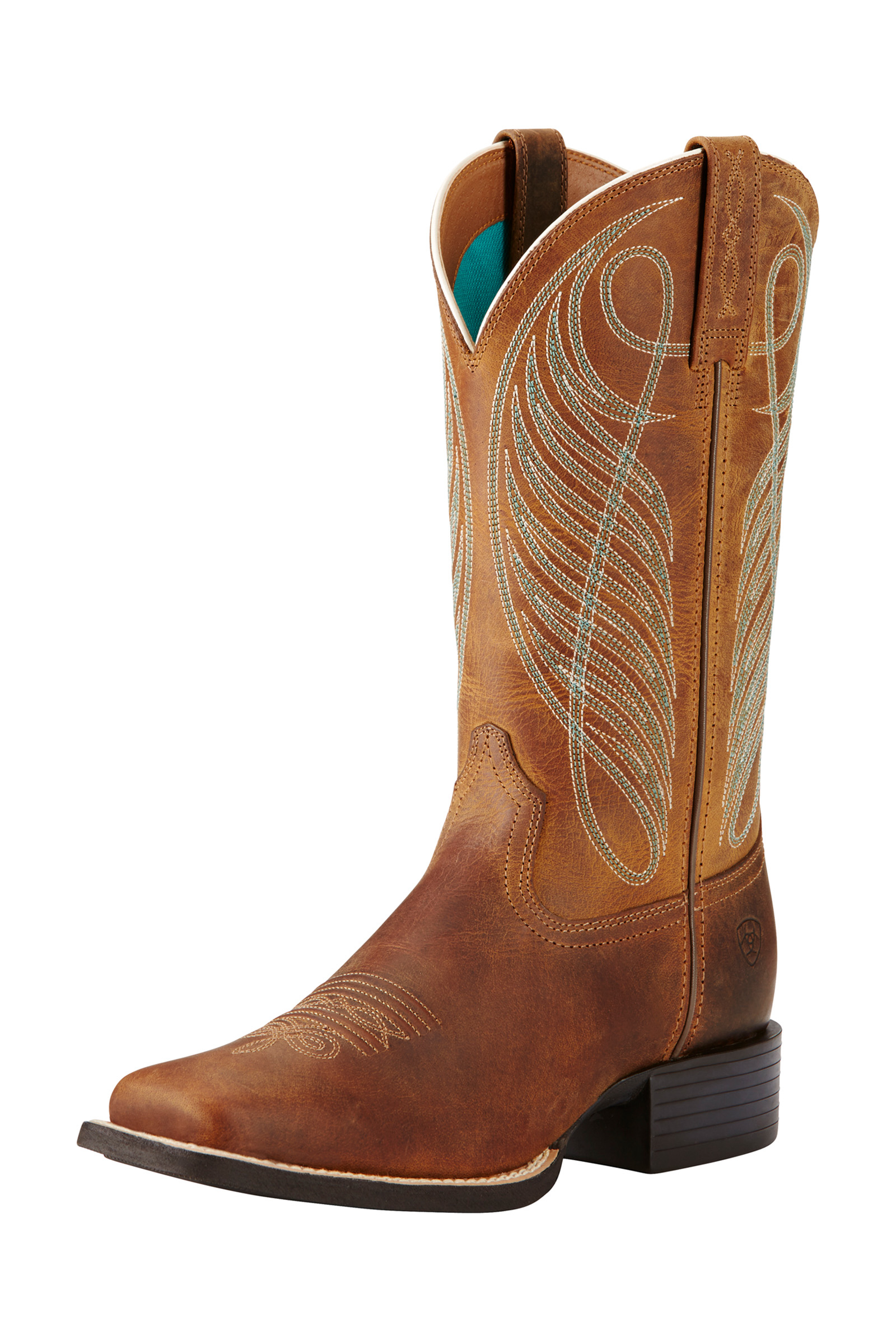 Ariat Round Up Wide Square Toe naisten western-saappaat