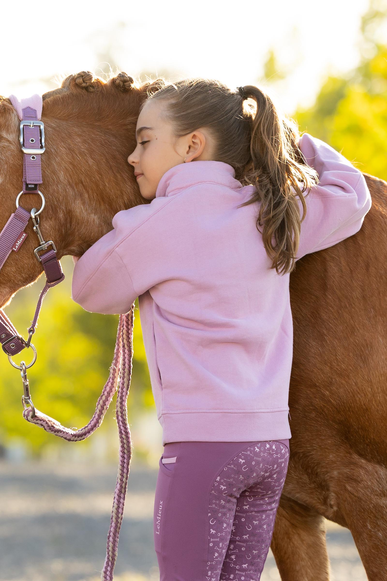 LeMieux Mini Quinn lasten quarter zip collegepaita