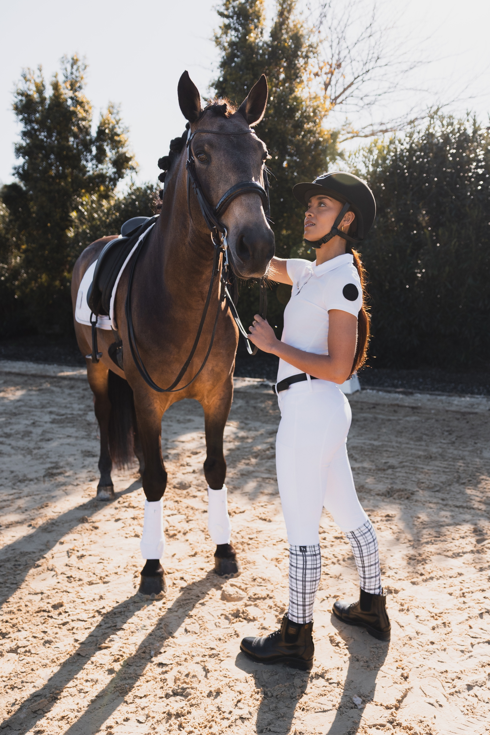 Horze Grand Prix Show Full Grip ratsastushousut UPF 50+