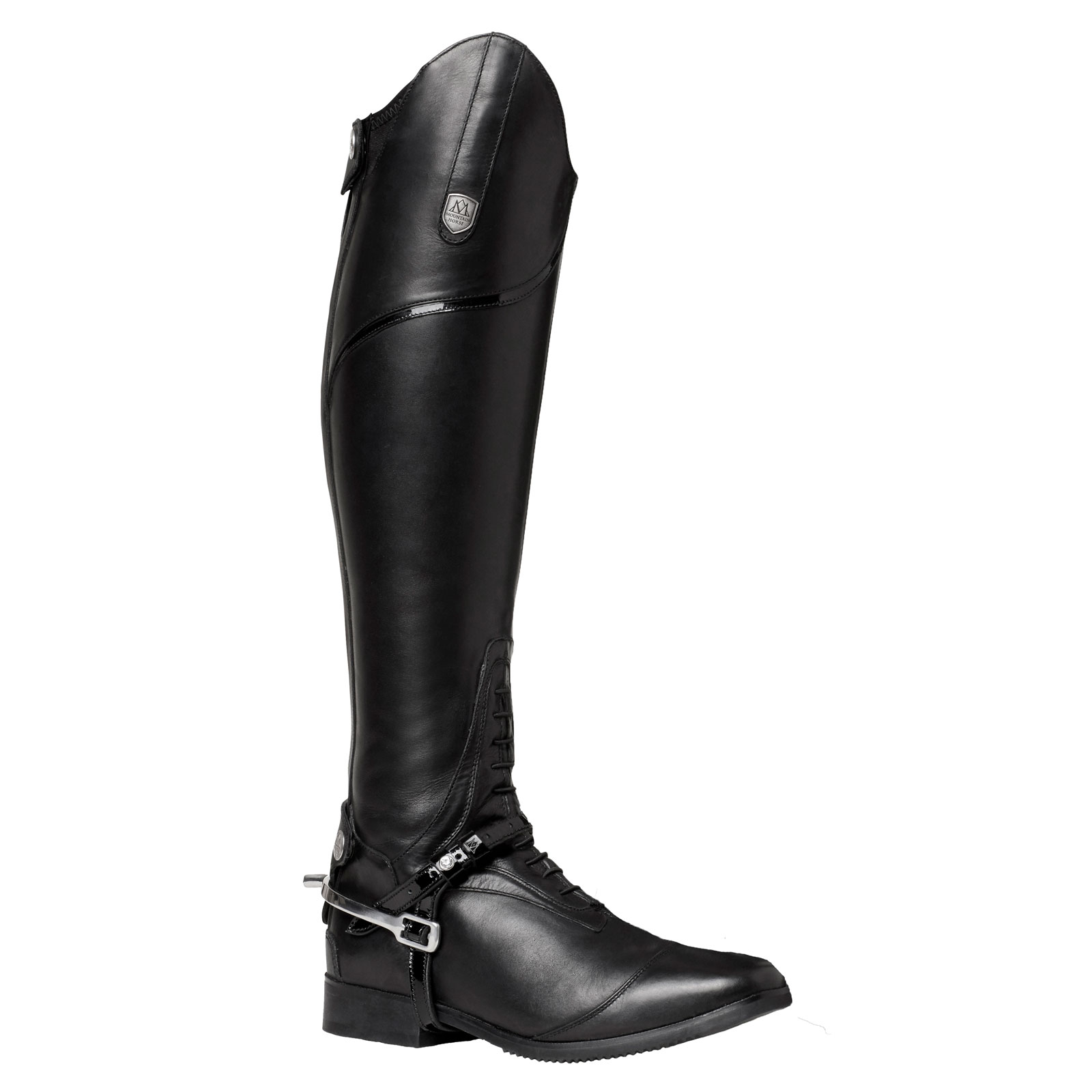 Mountain Horse Jubil&eacute; kiiltonahkaiset kannusremmit