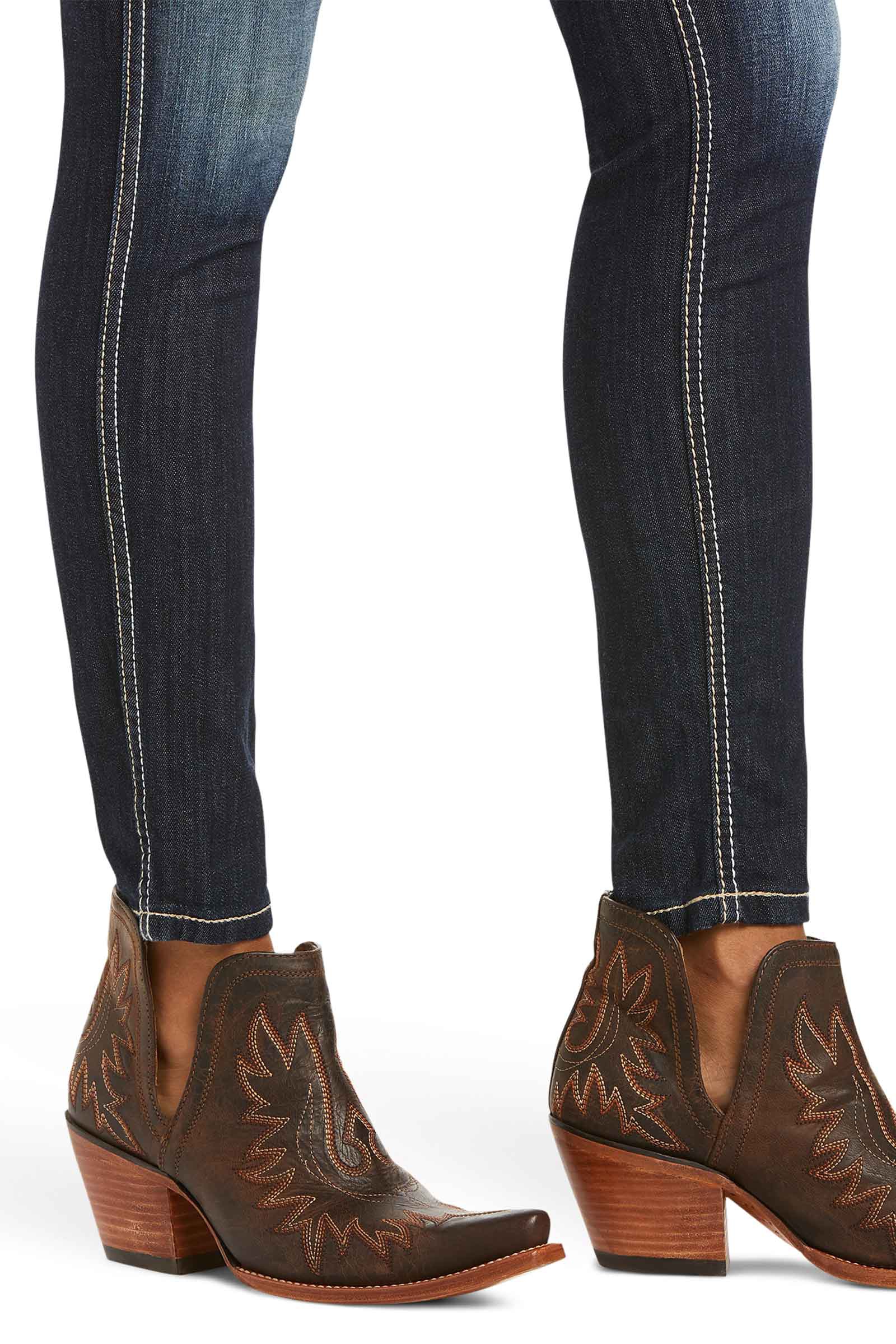 Ariat Ella R.E.A.L naisten stretch skinny-farkut keskipitkällä vyötäröllä