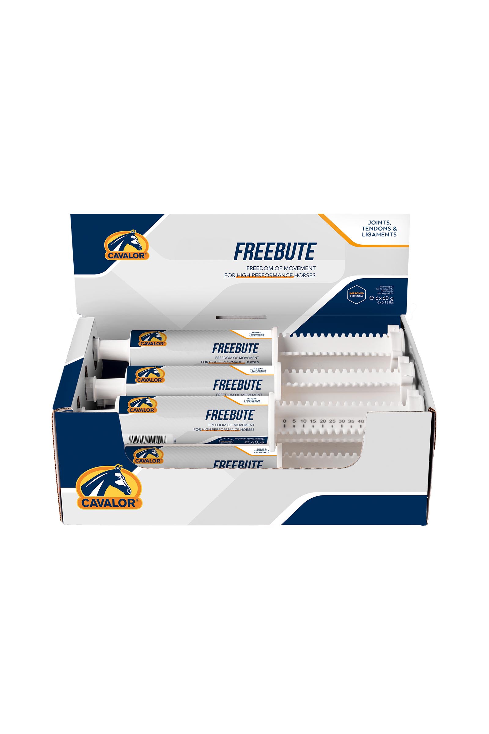 Cavalor Freebute Paste nivelille ja j&auml;nteille, 6 x 60 g
