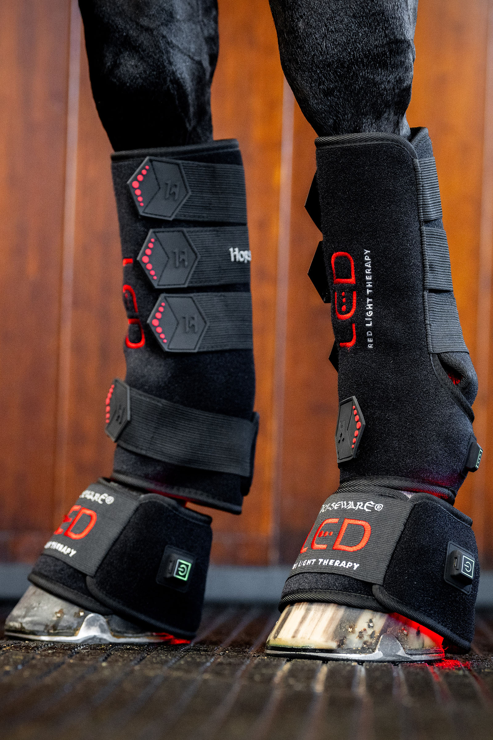 Horseware LED punavalohoitoinen hevosbootsi (1 kpl)