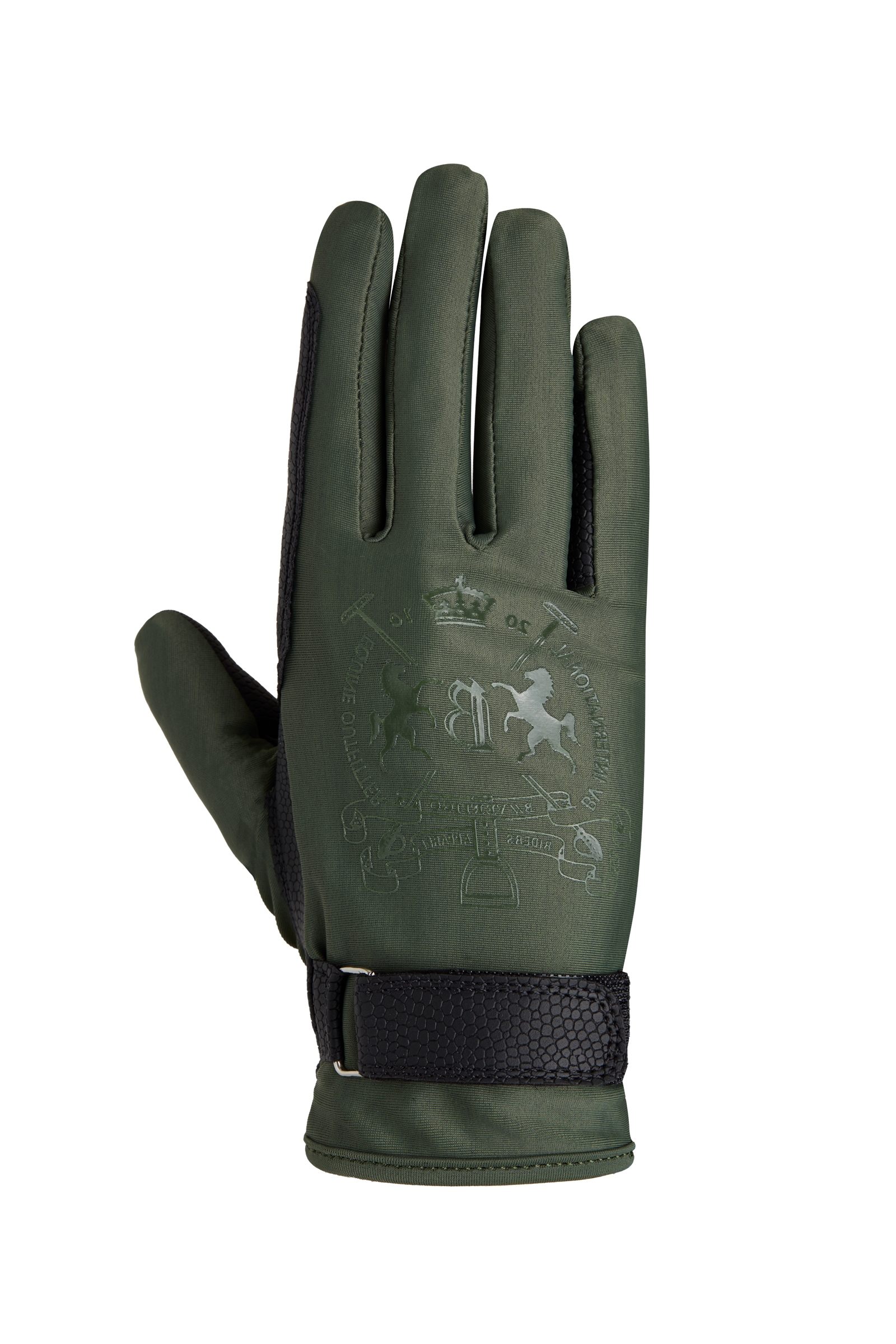 B Vertigo Laia naisten ratsastushanskat logopainatuksella